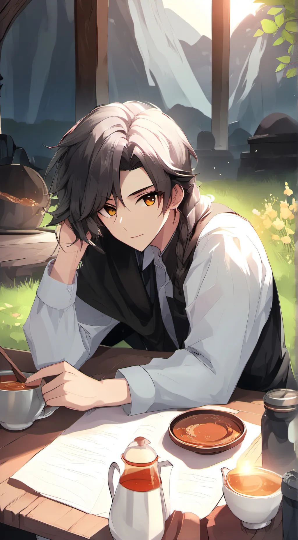 ai character: Zart background