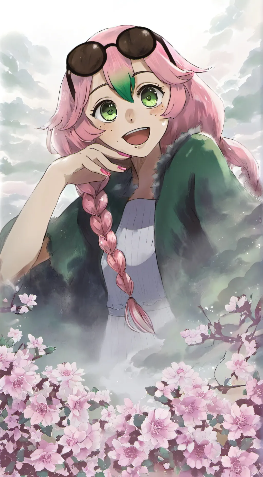 ai character: Mitsuri Kanroji background