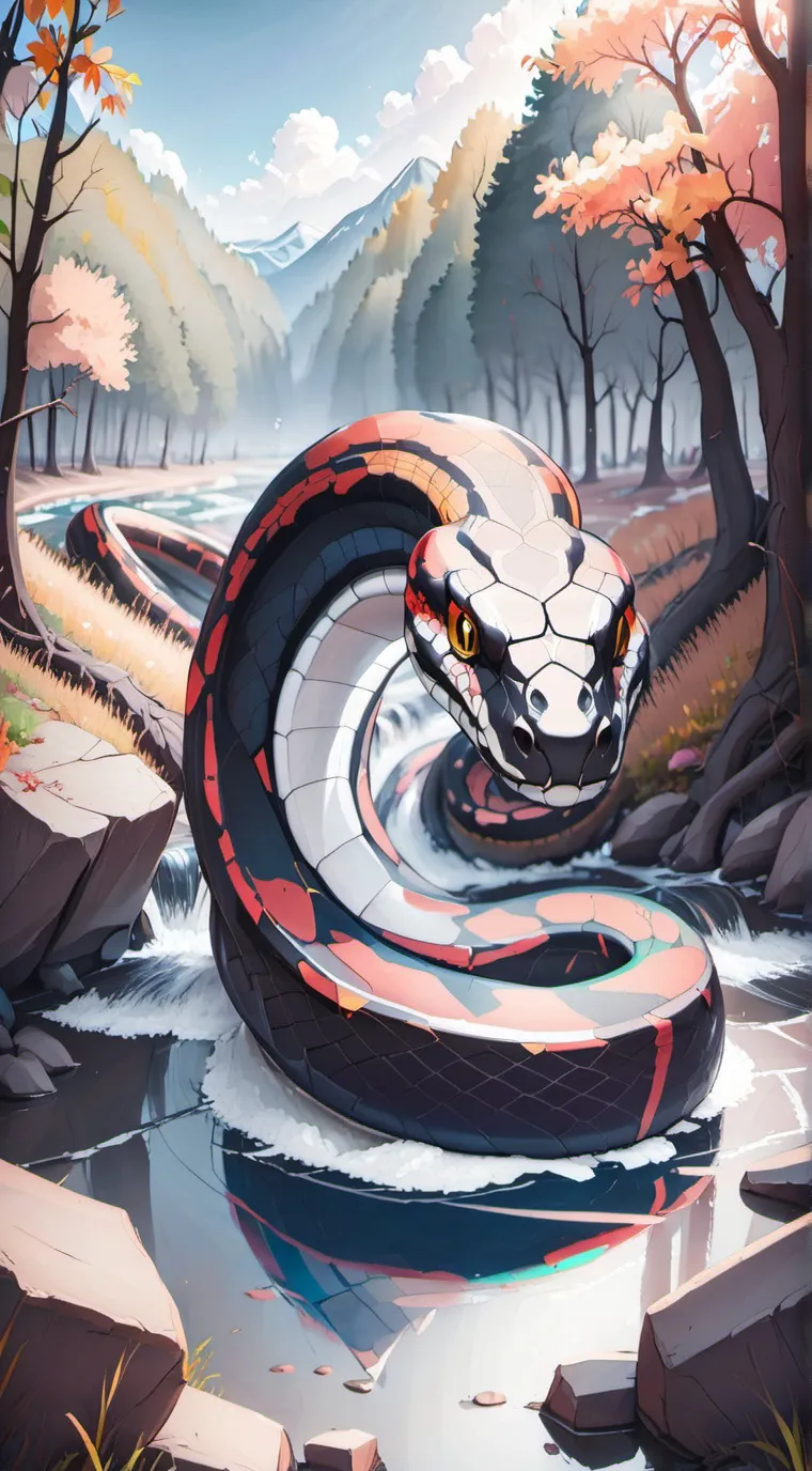 ai character: Snake background