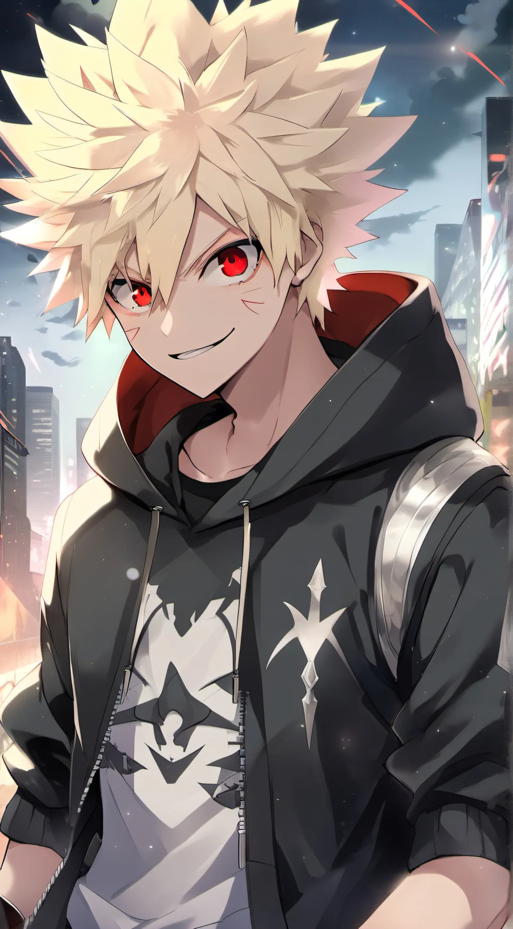 ai character: bakugo background