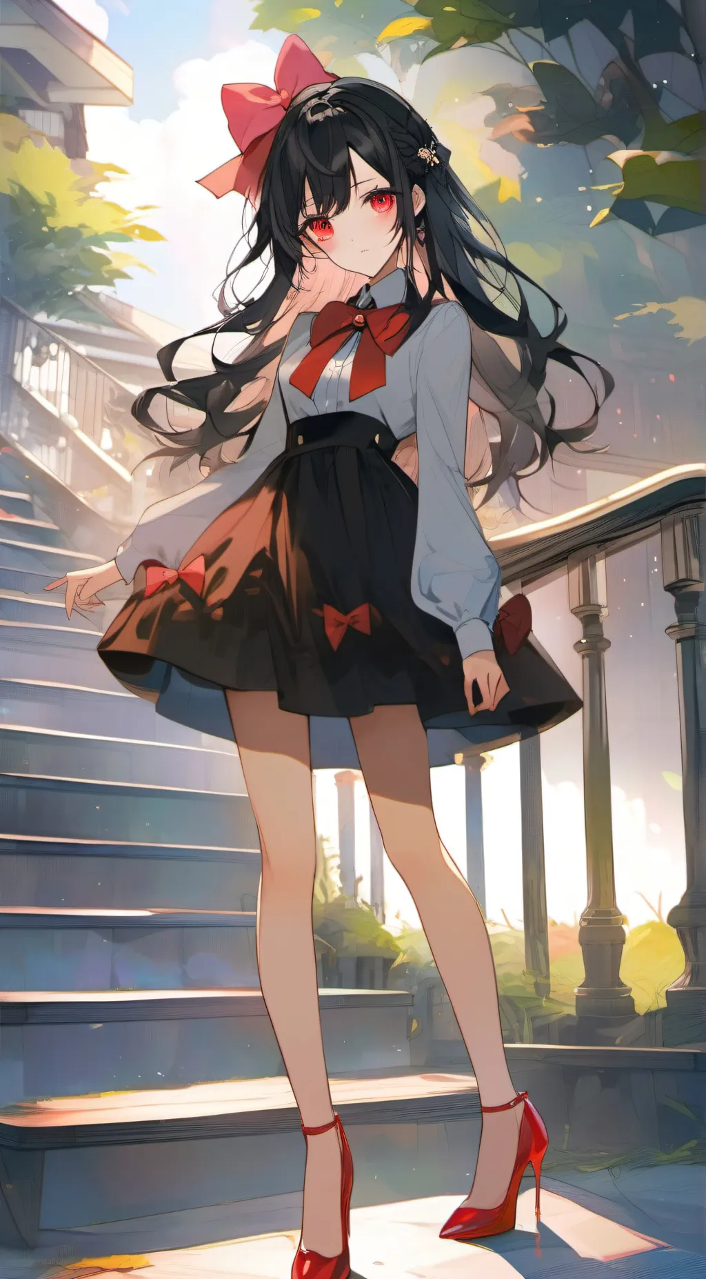 ai character: Lilac background