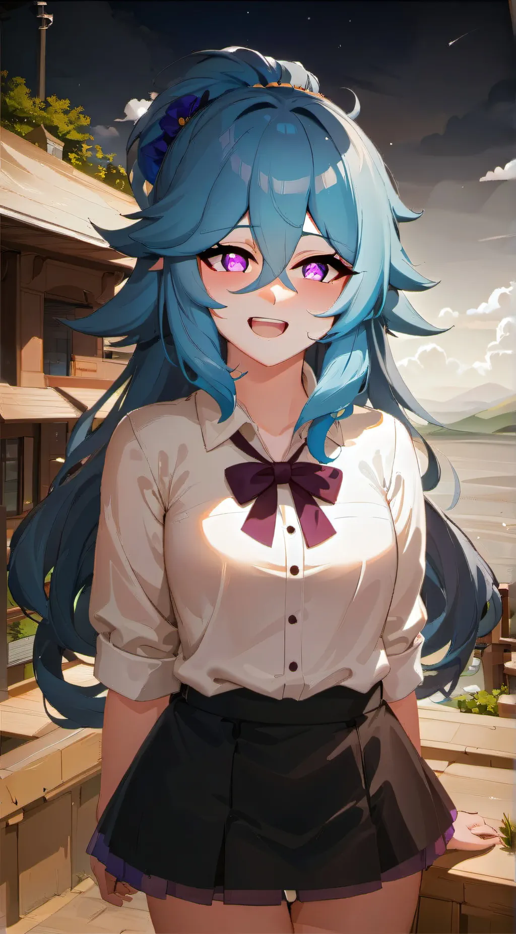 ai character: Sky background