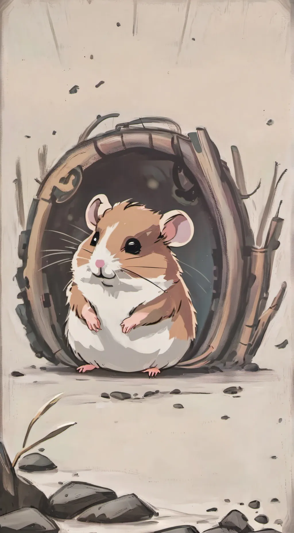 ai character: chestnuthammy background