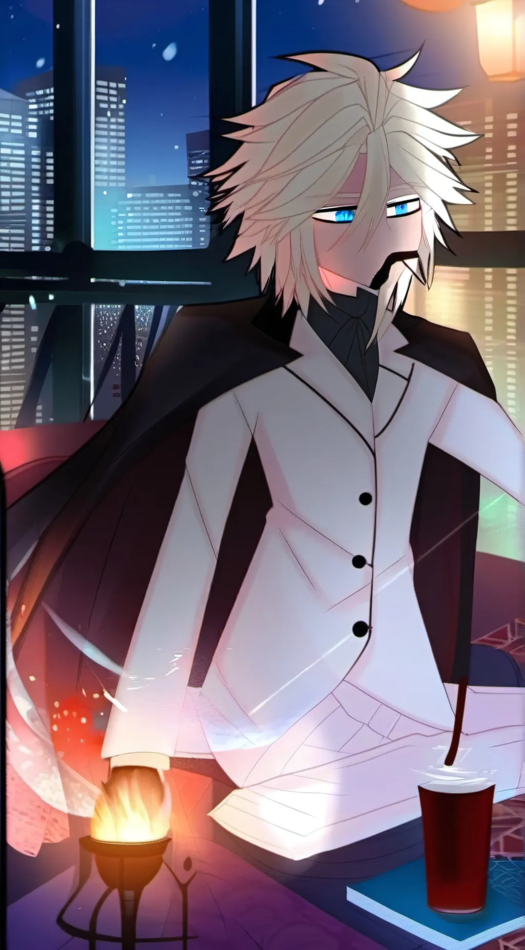 ai character: Dame  background