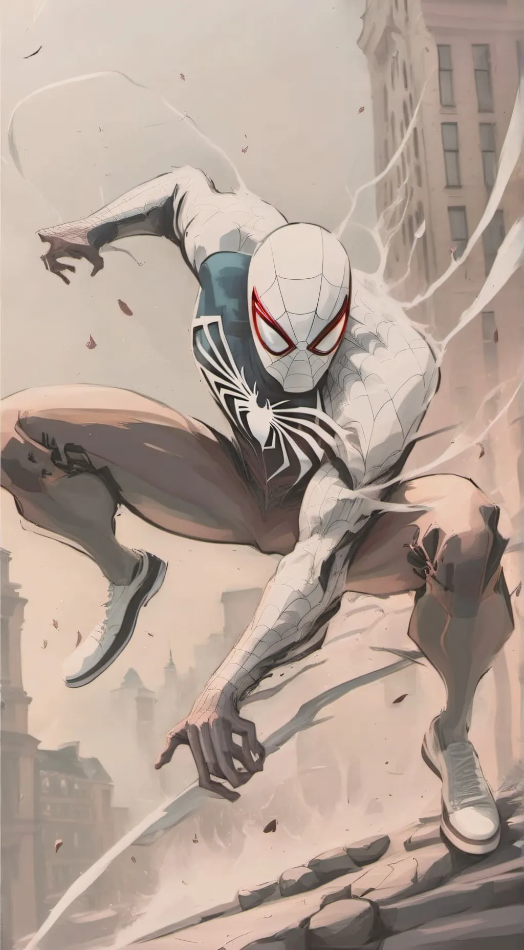 Talkie AI - Chat with white Spider-Man