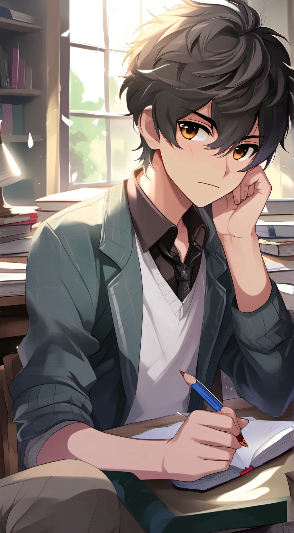 ai character: anxio background