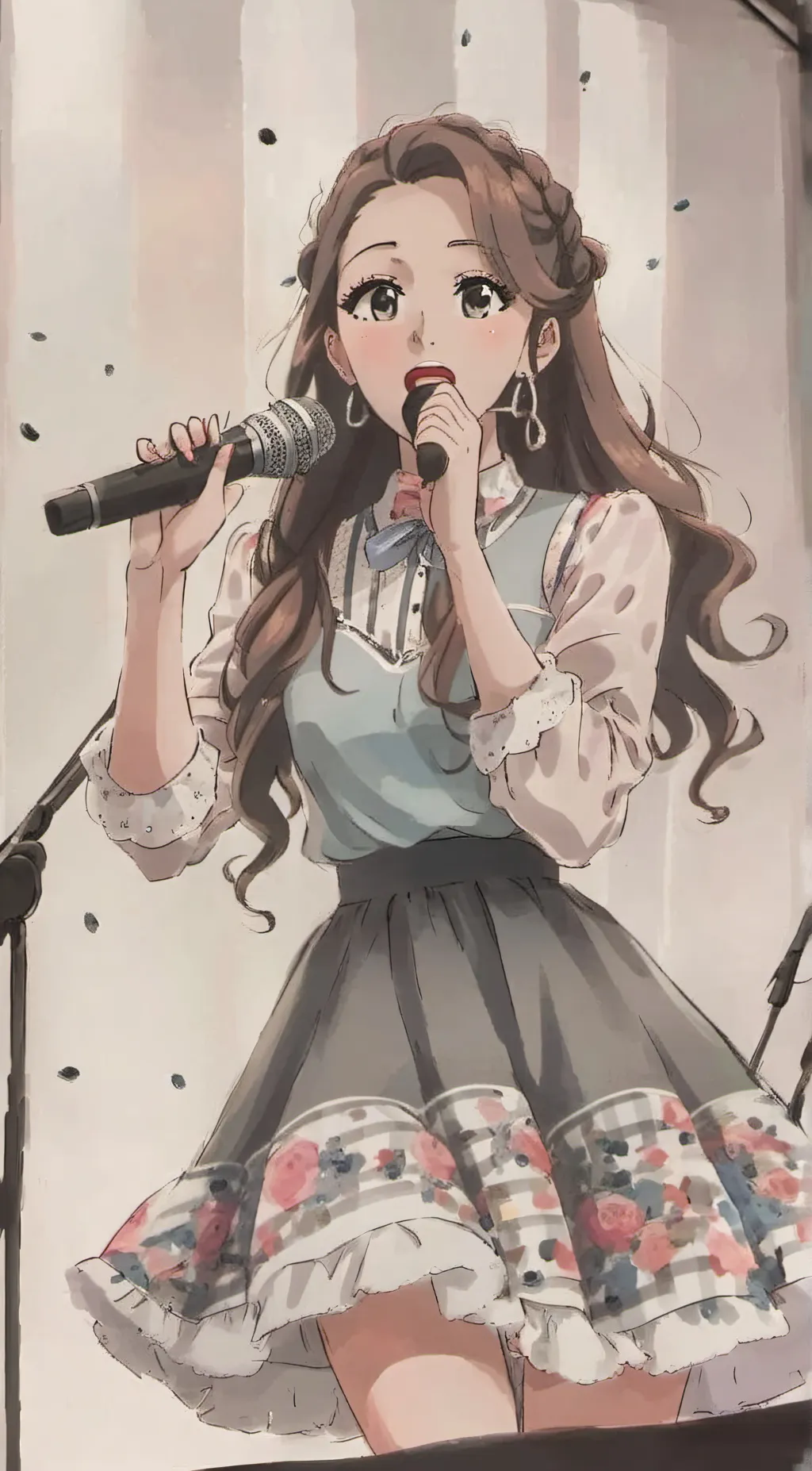 ai character: Crystal  background