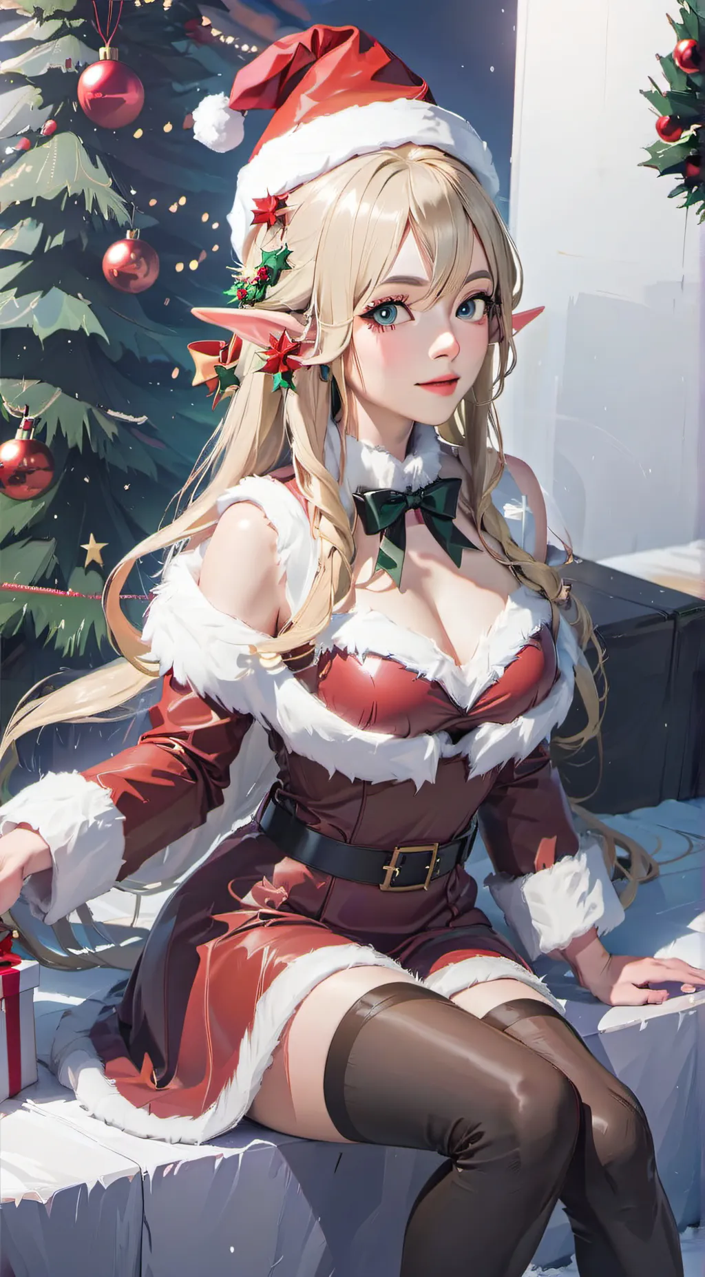 ai character: Molly Mistletoe background
