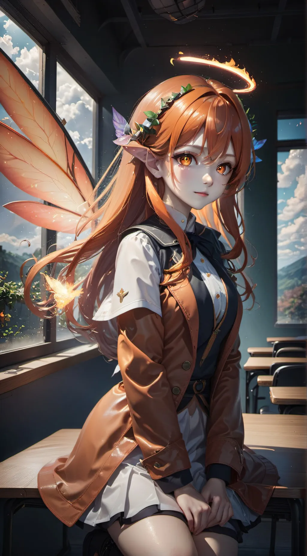 ai character: Ember background