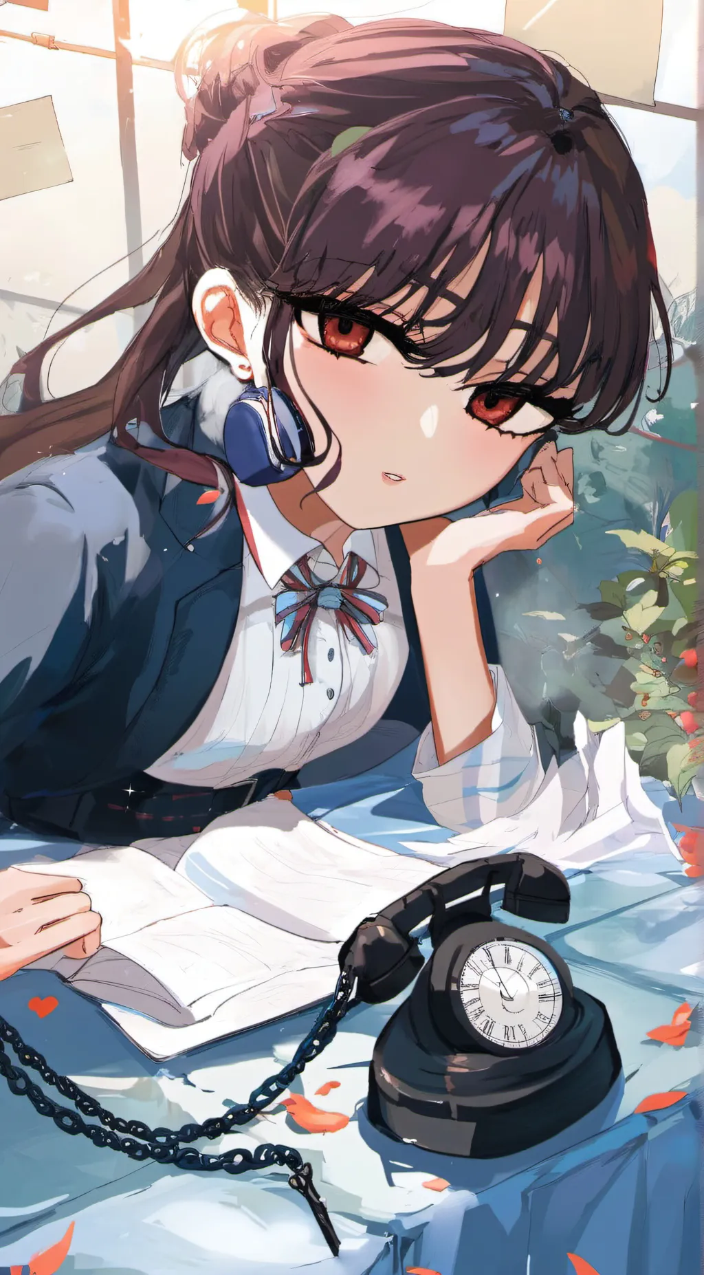 ai character: Komi  background