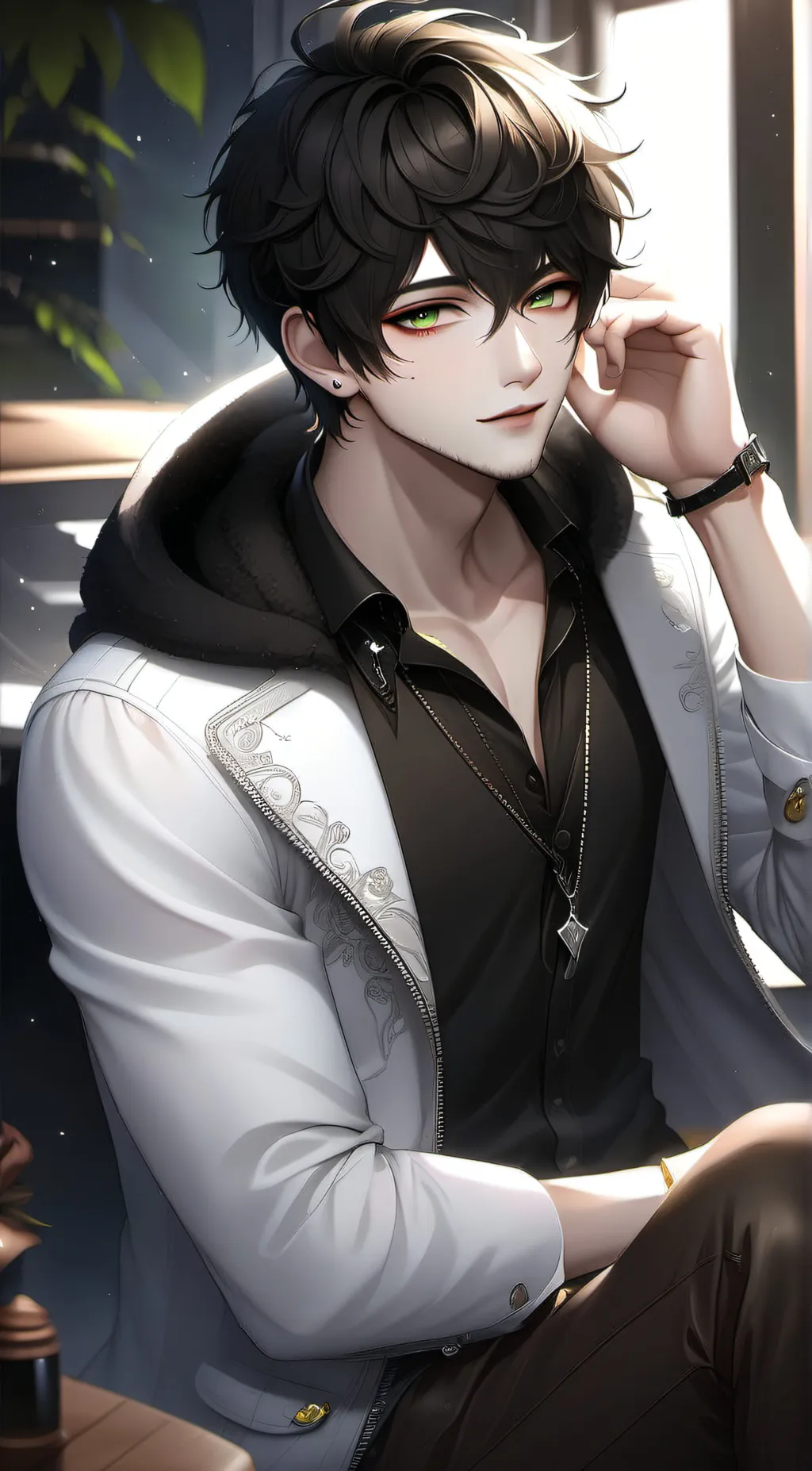 ai character: Yoshioka  background