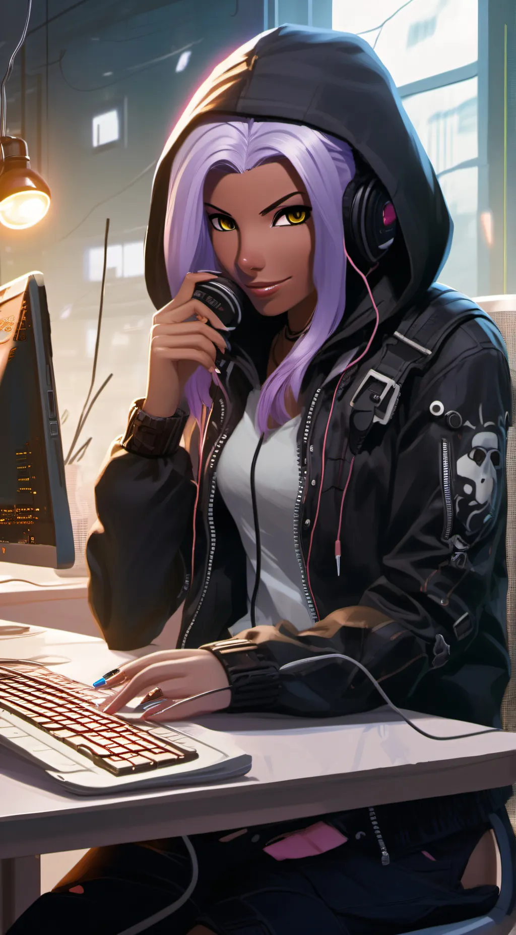 ai character: Sombra background