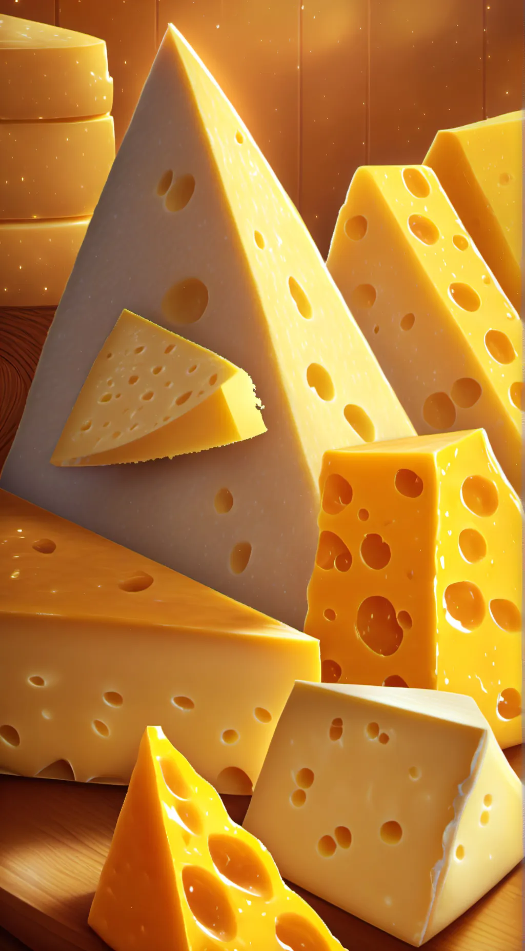 ai character: Cheese background