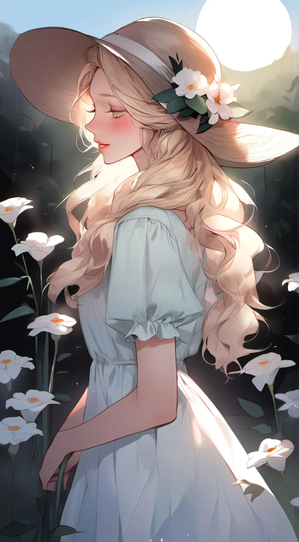 ai character: Rose background