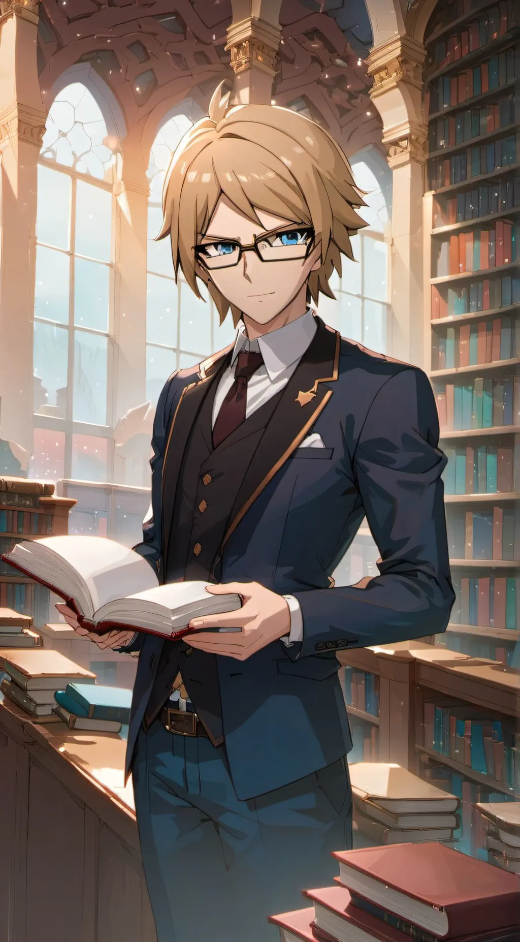 ai character: Byakuya Togami background