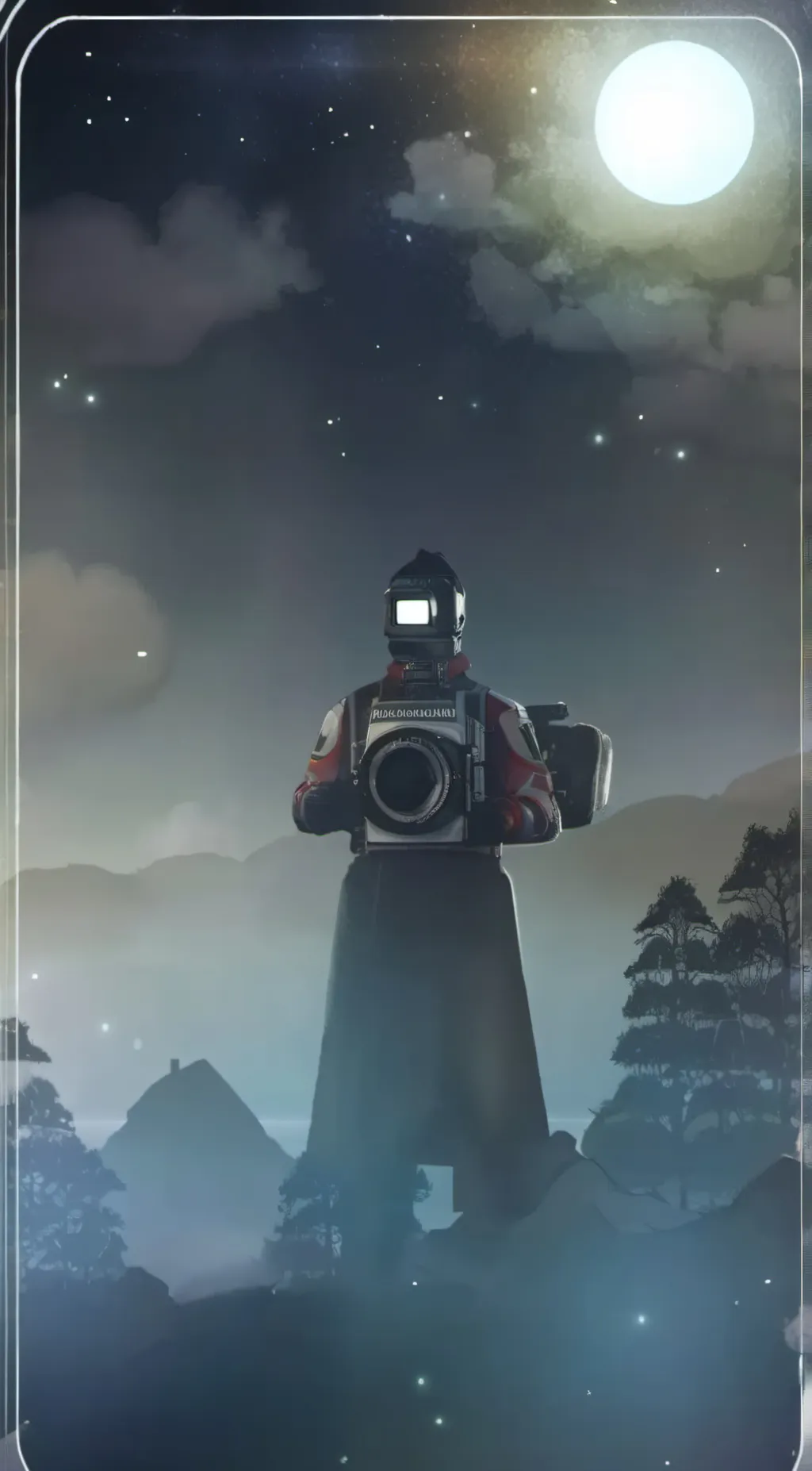 ai character: Titan monitor man background
