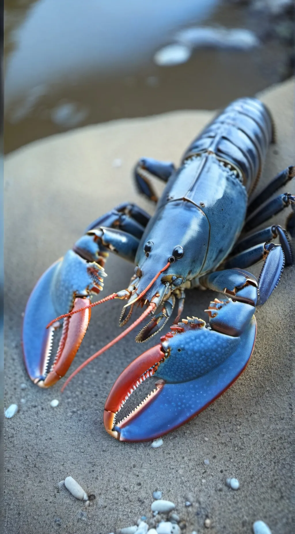 ai character: blue lobster meme background