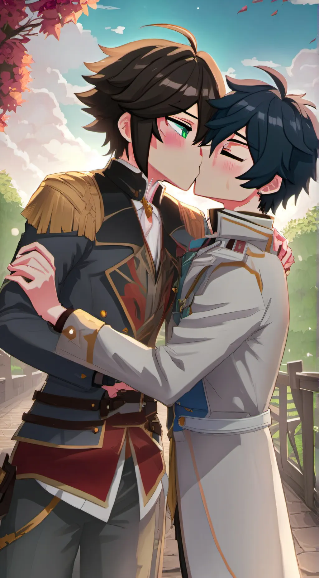 ai character: Ein and pierce background
