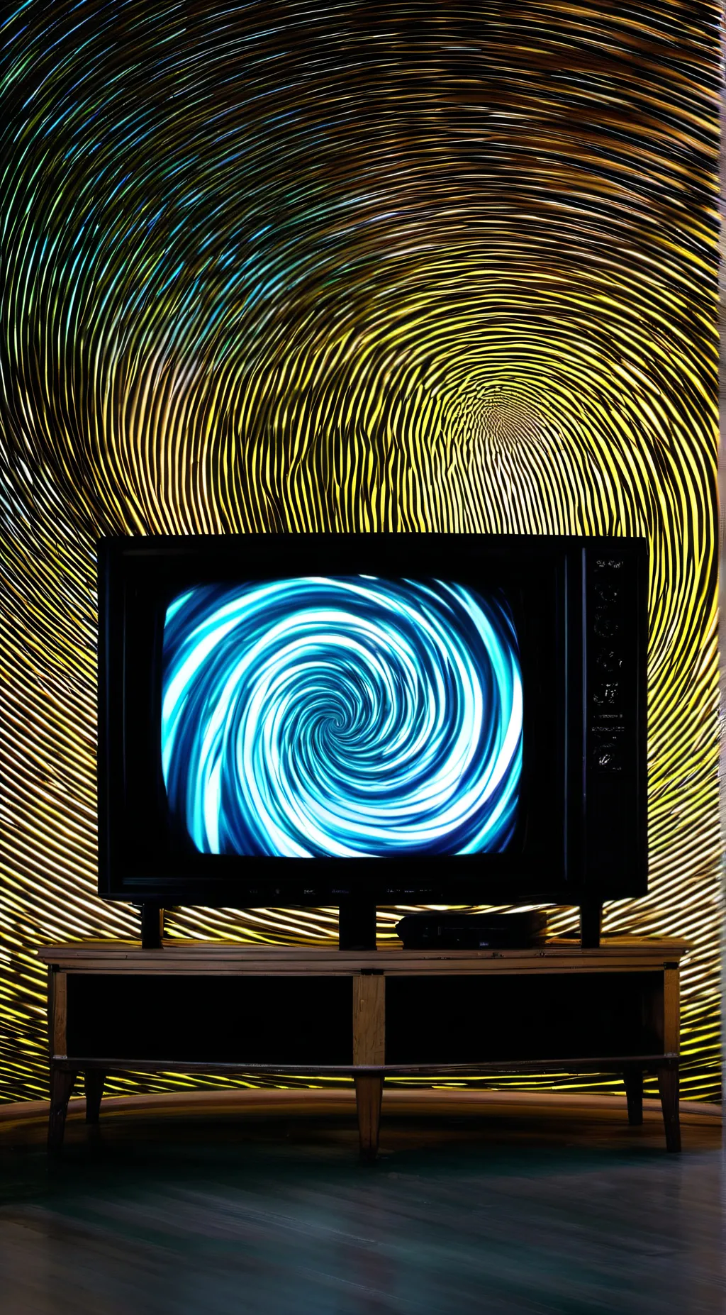 ai character: Spinning spiral  background