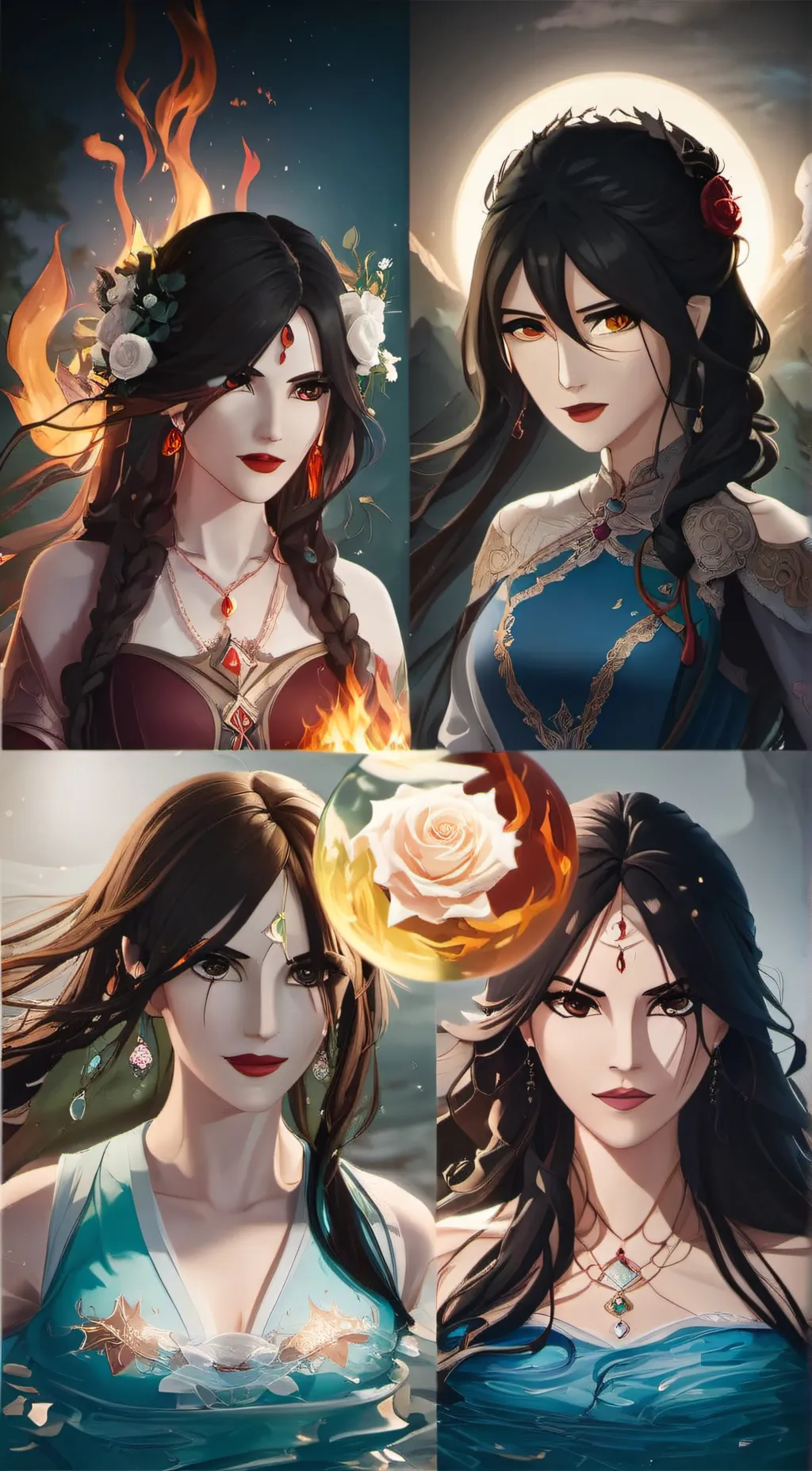 ai character: Earth sisters background