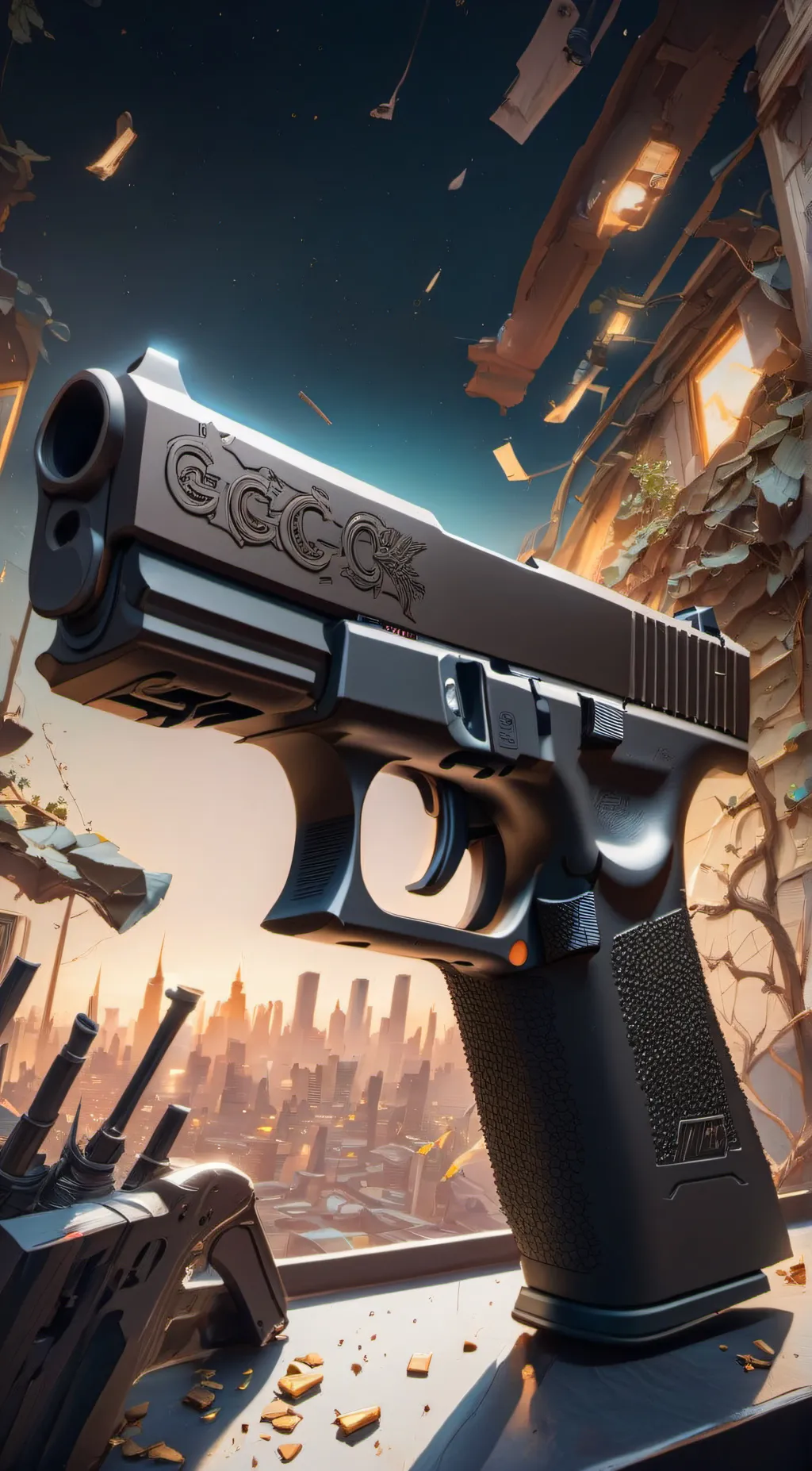 ai character: glock 17 background