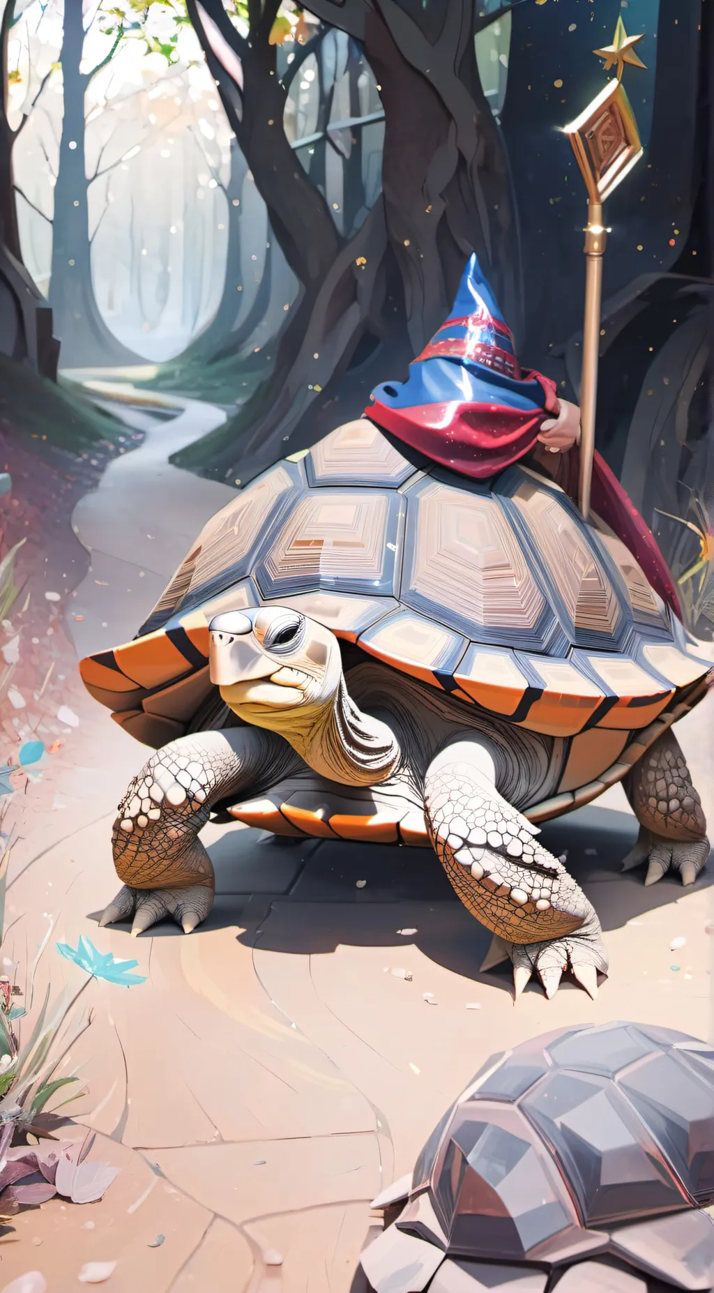 ai character: turtle of wisdom  background