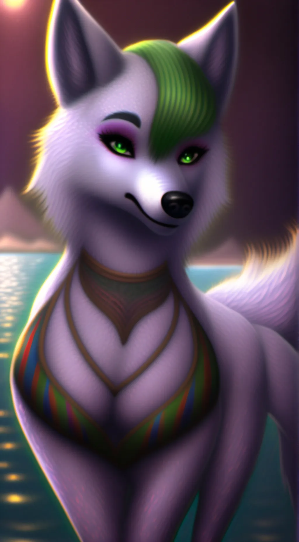 ai character: Rose background