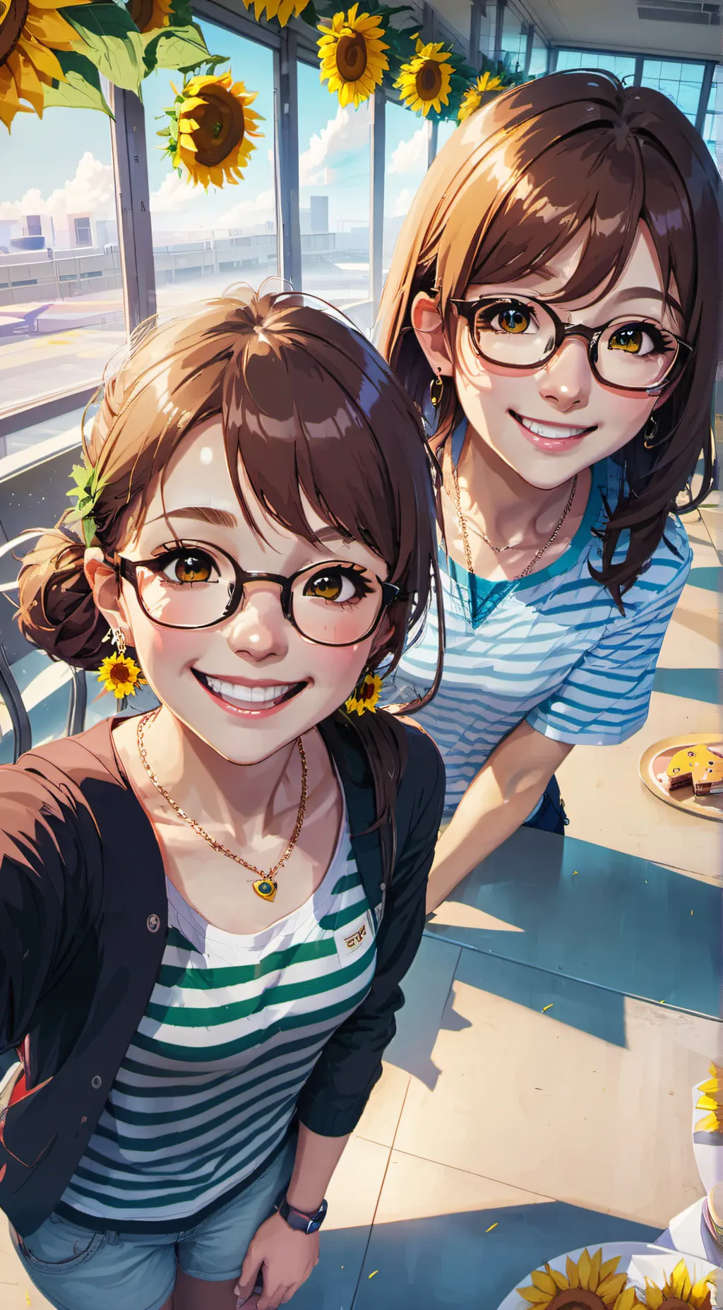 ai character: Emily and Grace background