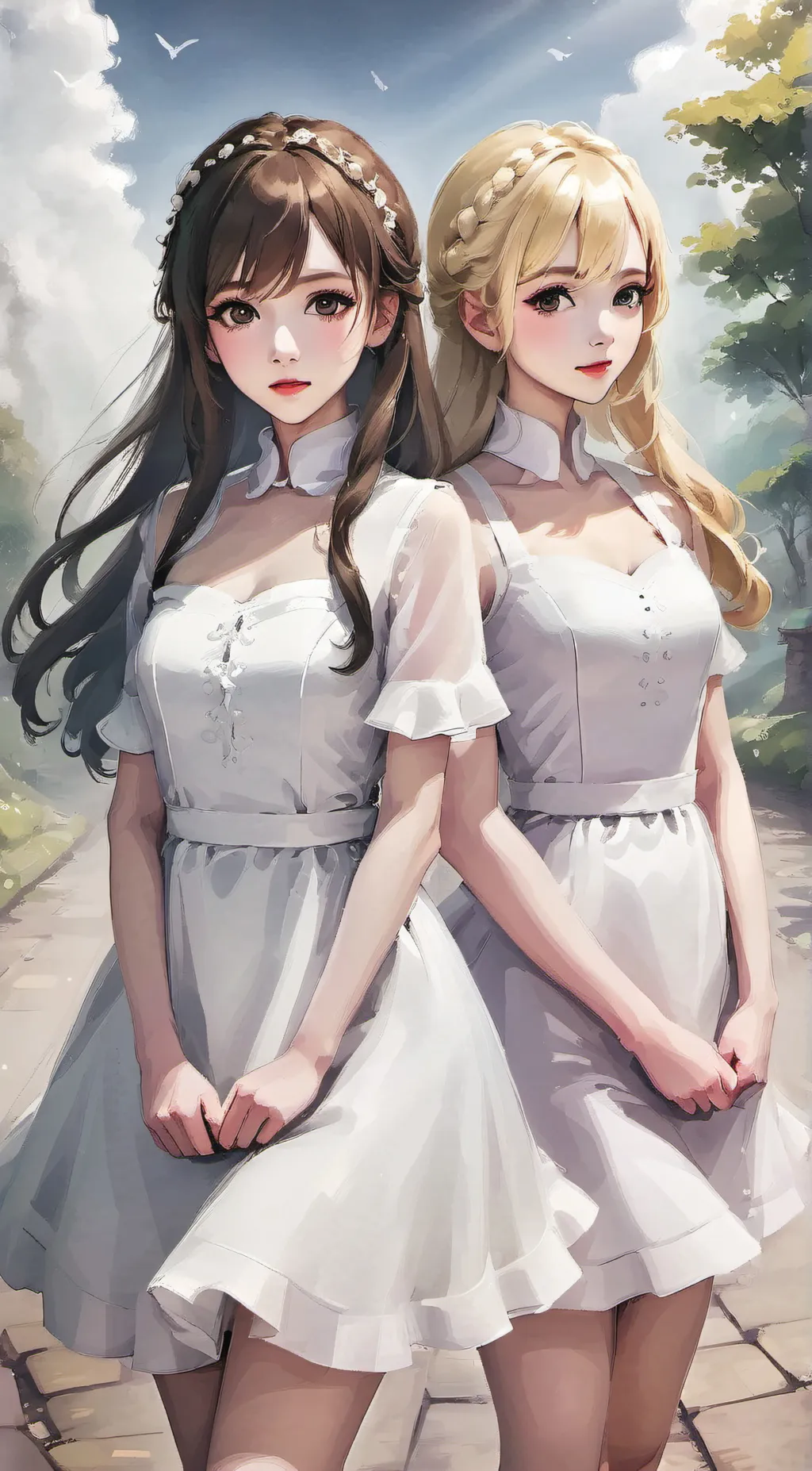 ai character: Abby and Ali background