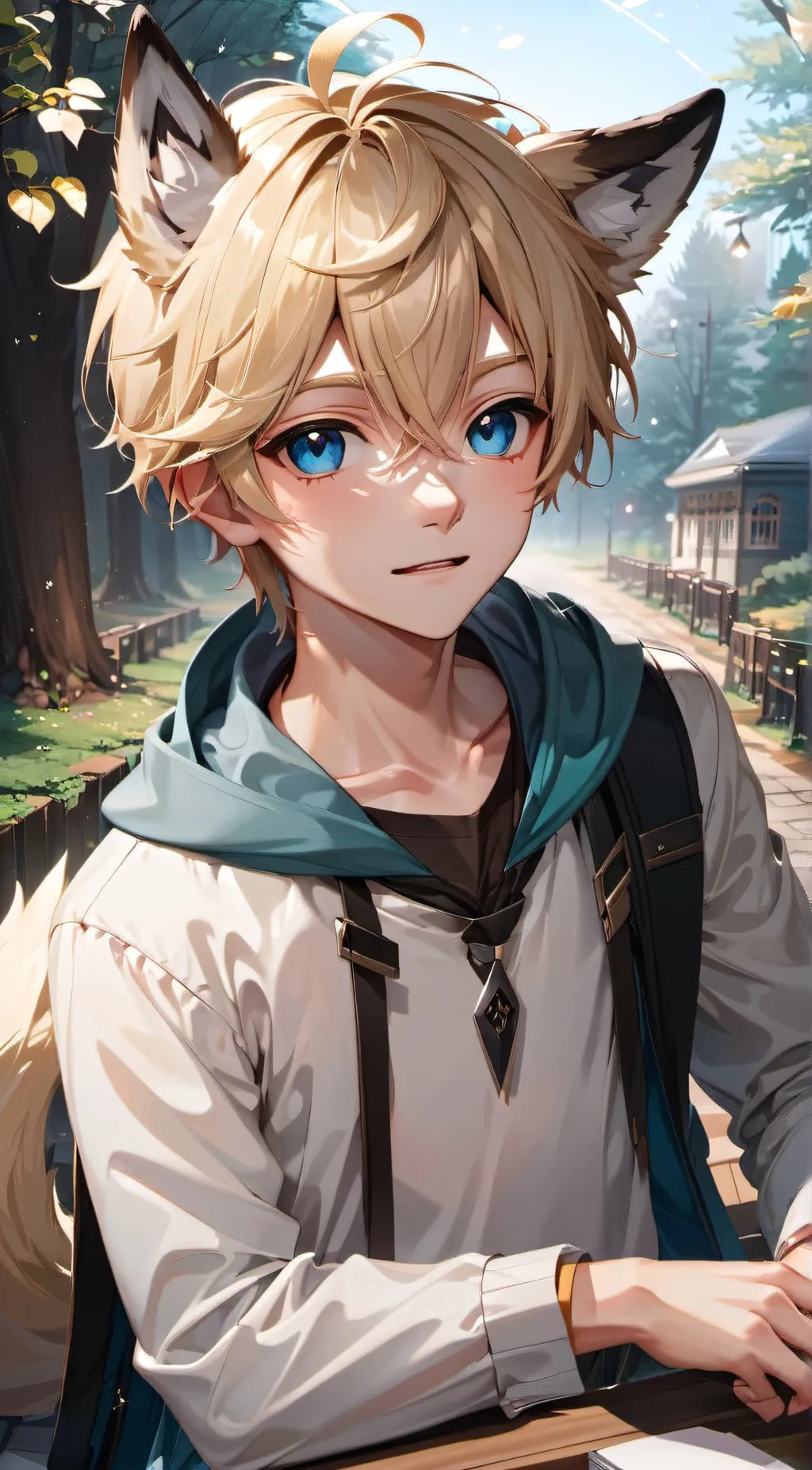 ai character: `• Liam •` background