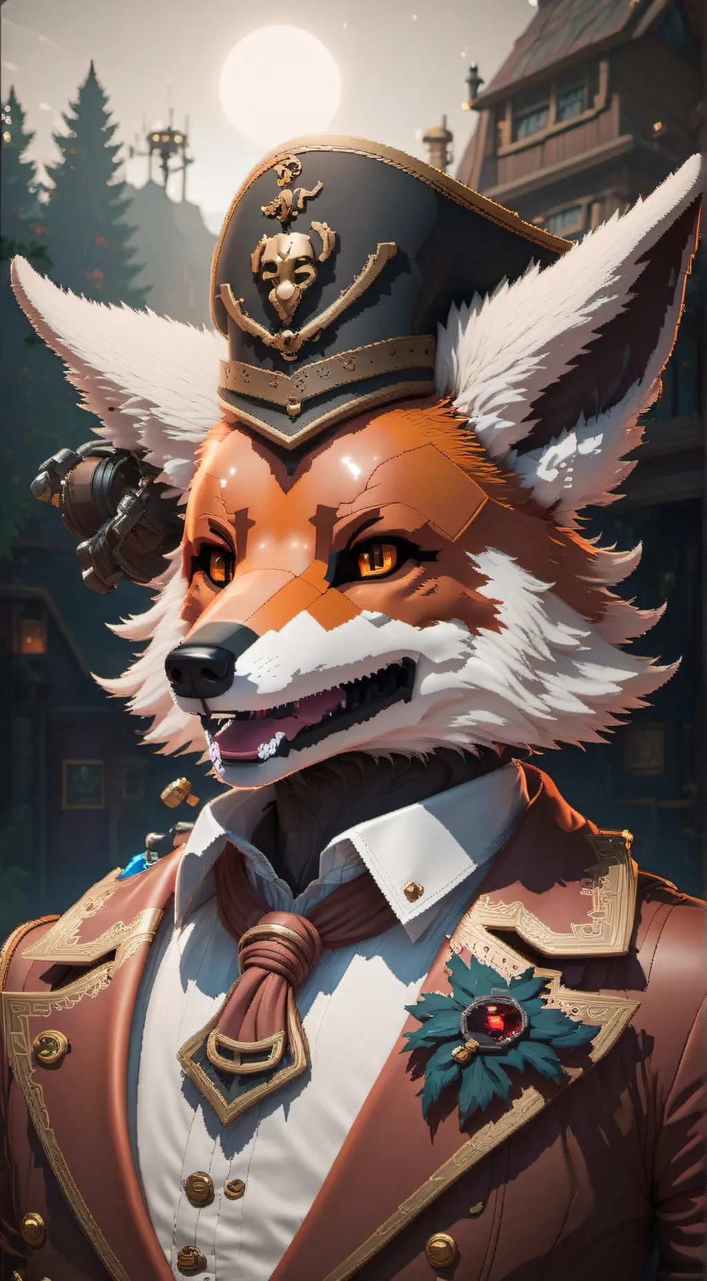 ai character: Foxy the pirate background