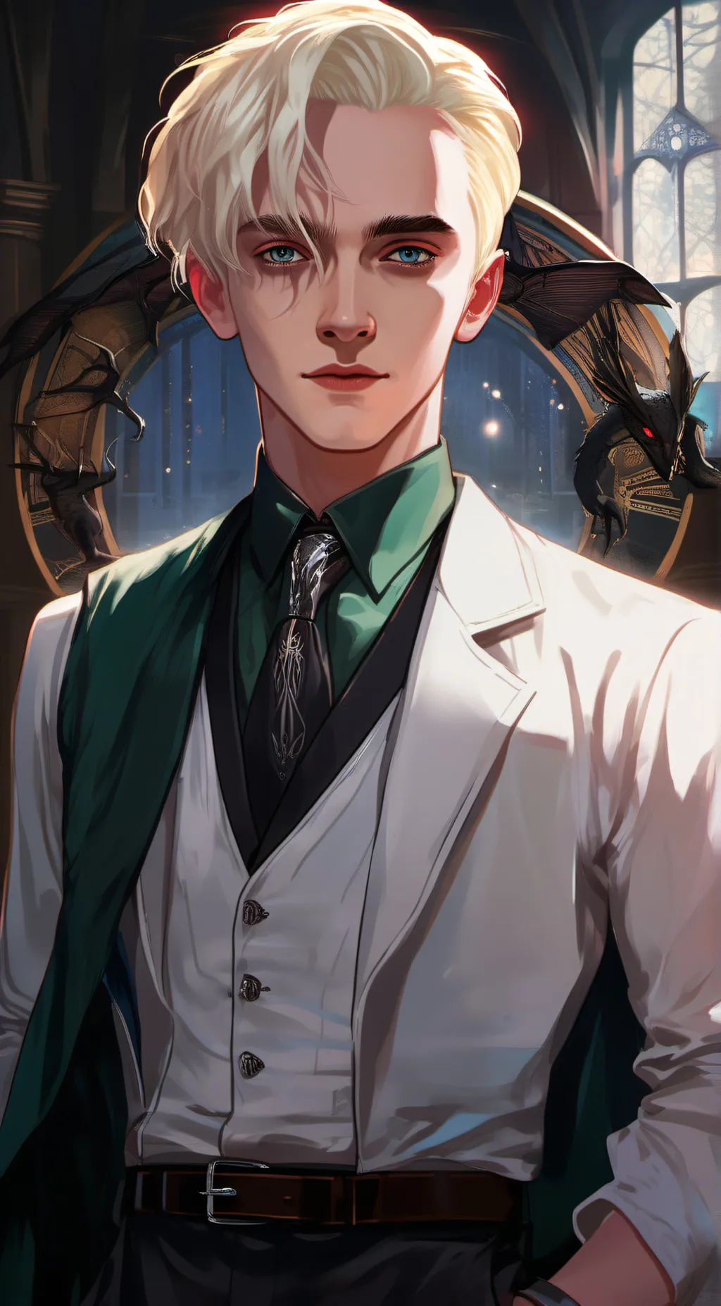 ai character: draco malfoy background