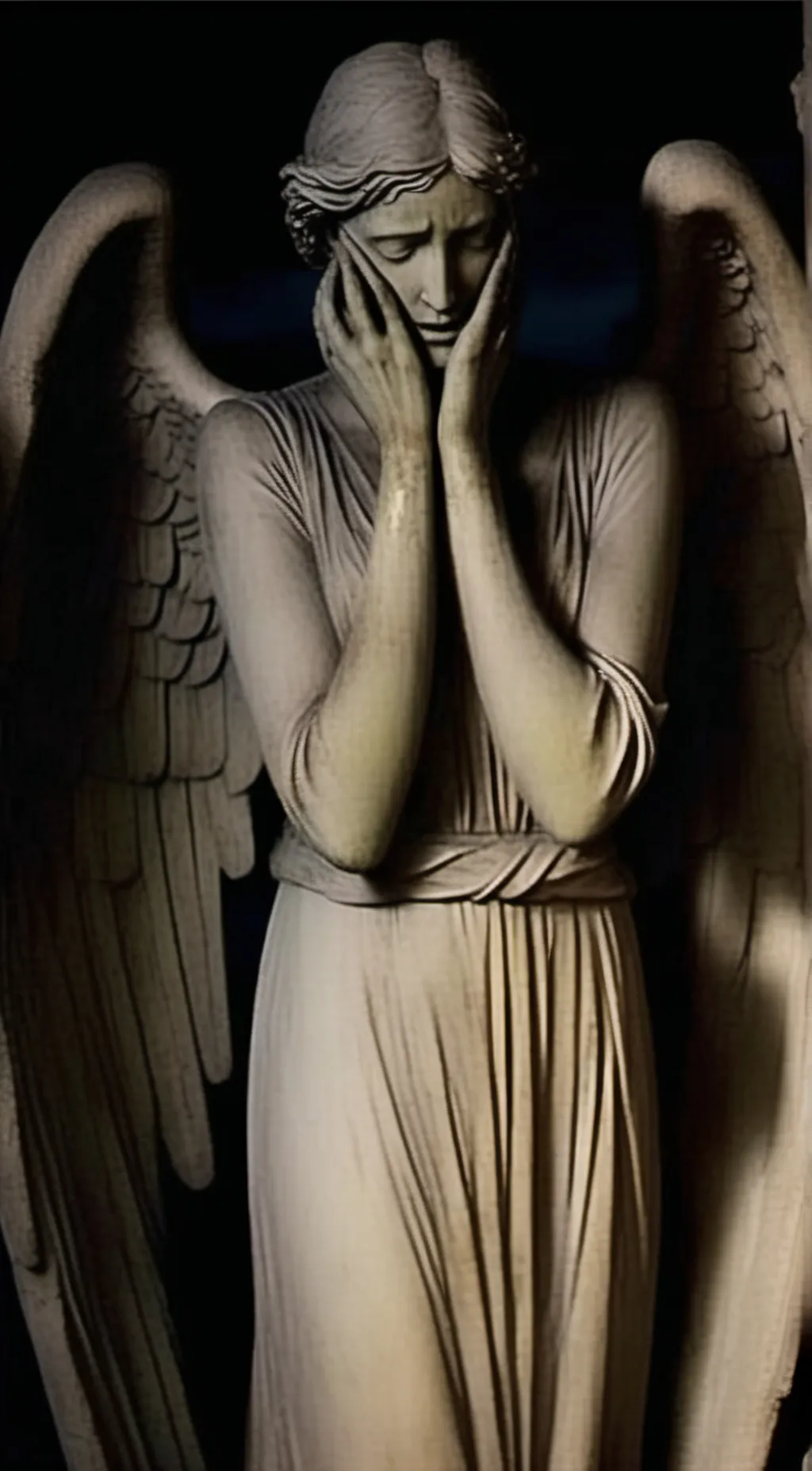 ai character: Weeping Angel  background