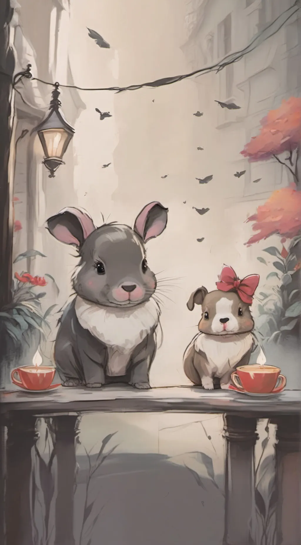 ai character: fluffy cutie background