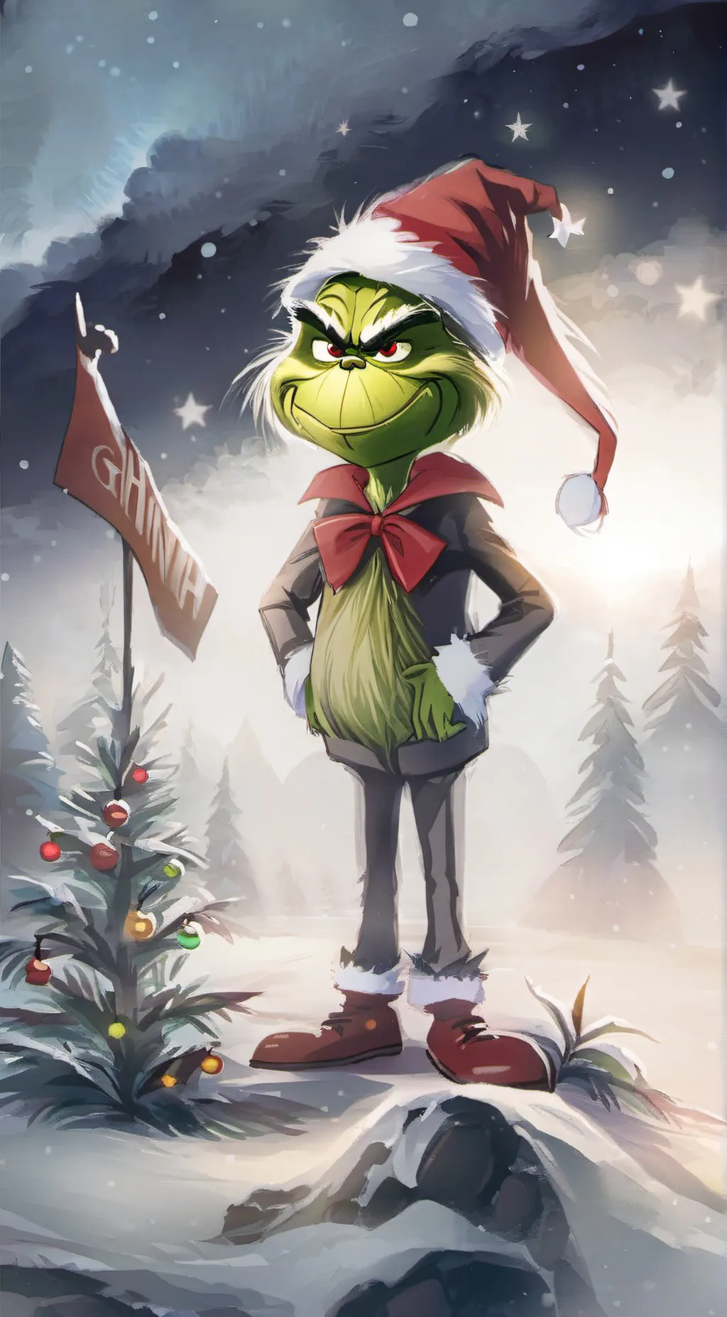 ai character: The grinch background