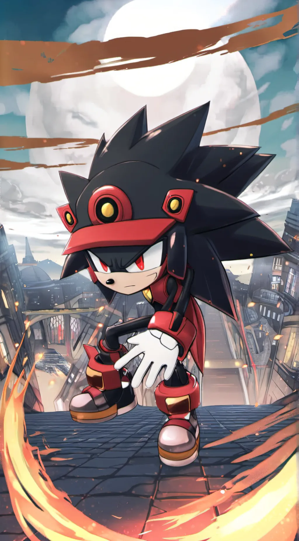 ai character: Shadow  background