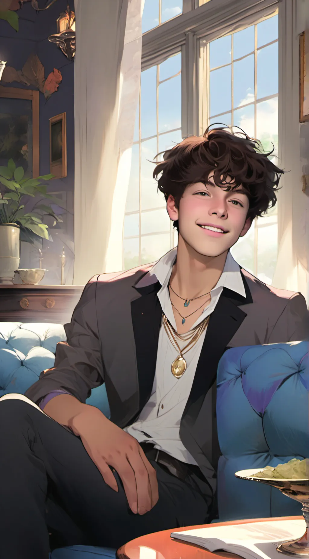 ai character: Michael/badellzytt background