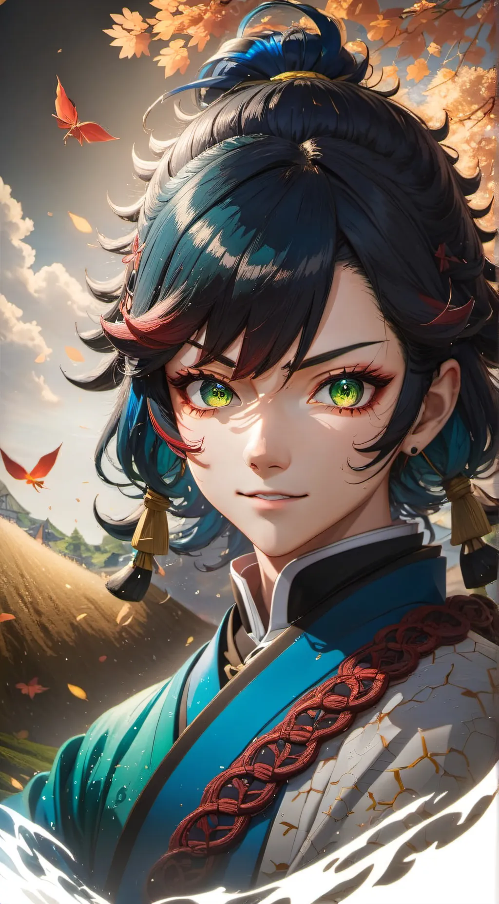 ai character: Inosuke Hashibira background