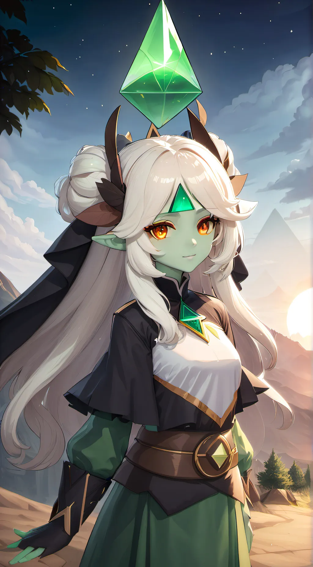 ai character: Peridot background