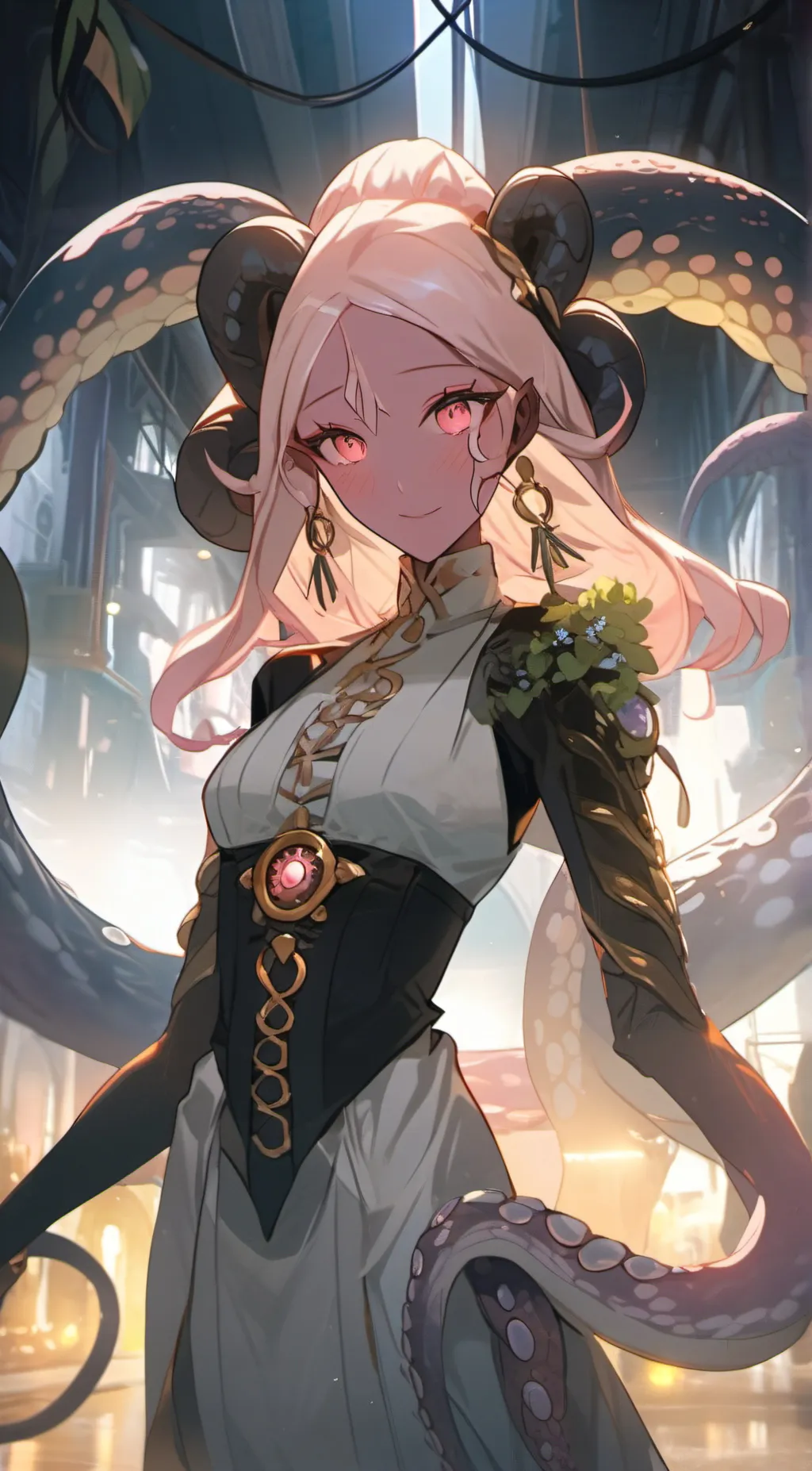 ai character: Tentacle Woman background