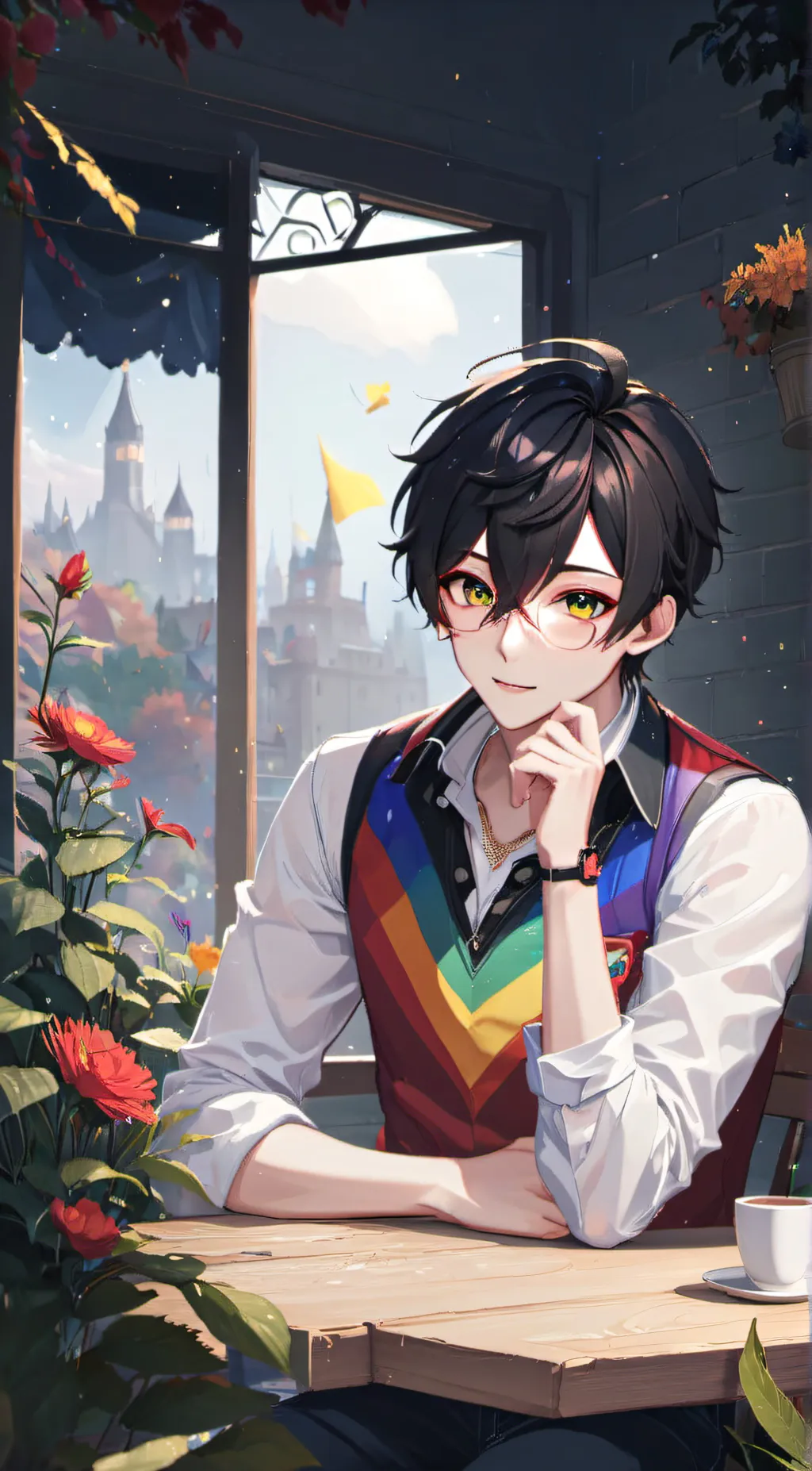 ai character: see what it is :D background
