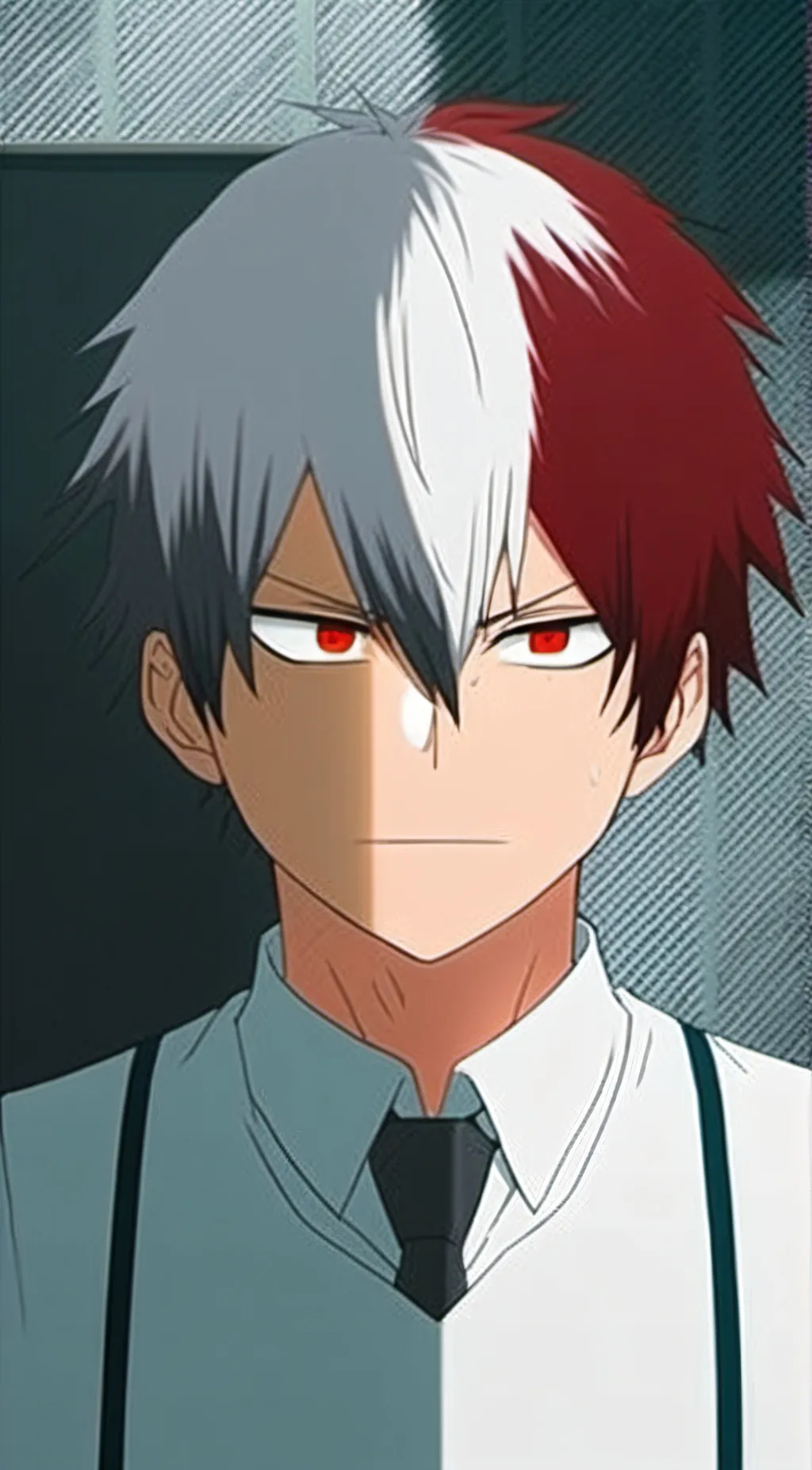 ai character: shoto todoroki  background