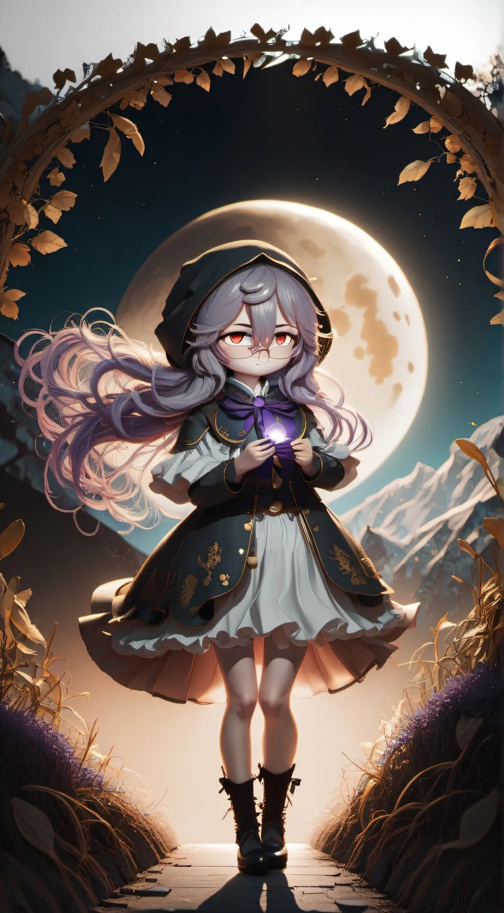 ai character: violet  background