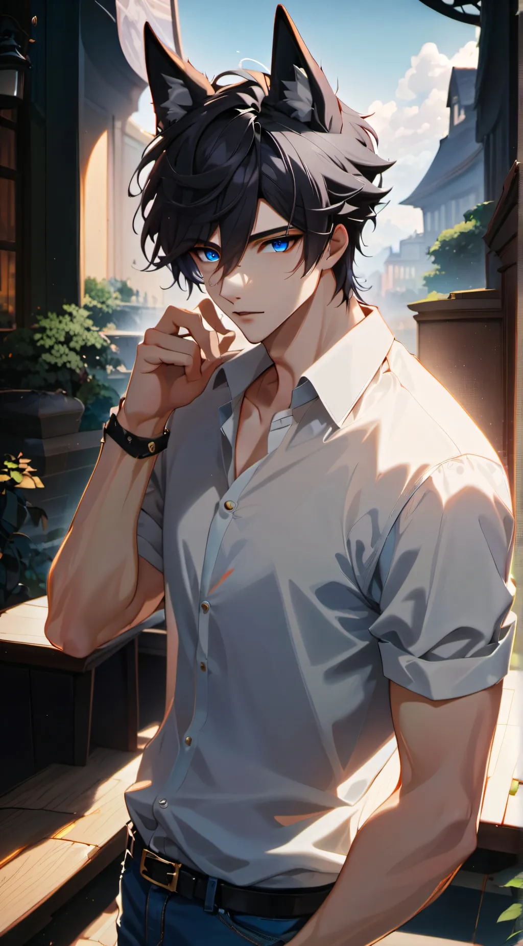 ai character: Nelson. background