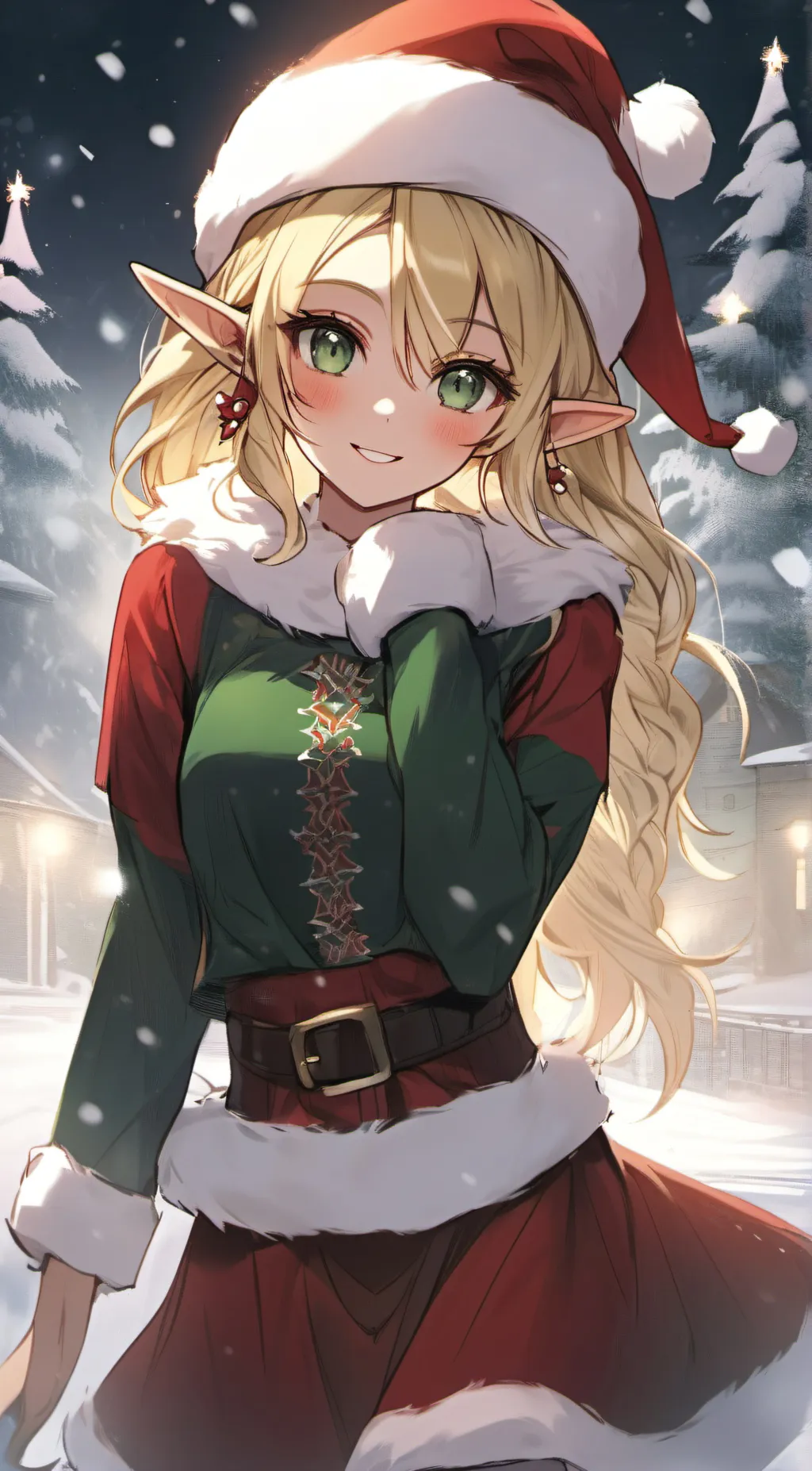 ai character: ~elfa~(Santa's elf background