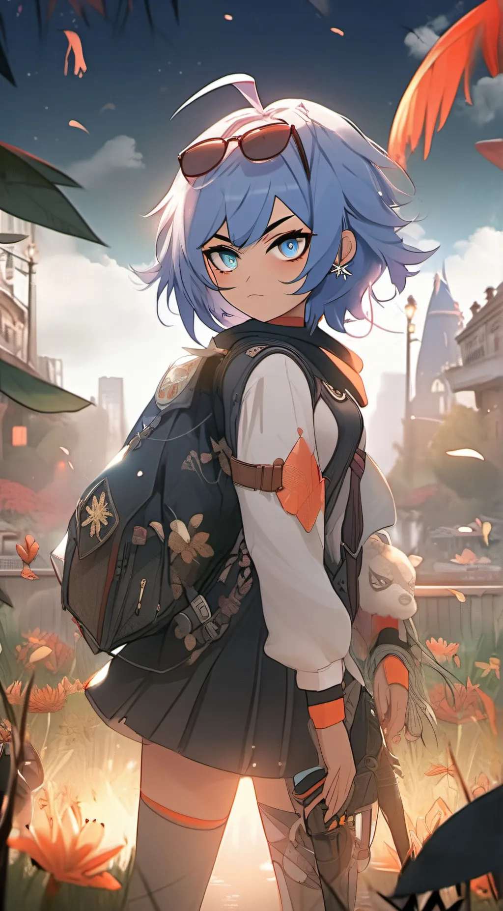 ai character: Human Miyo Albion background