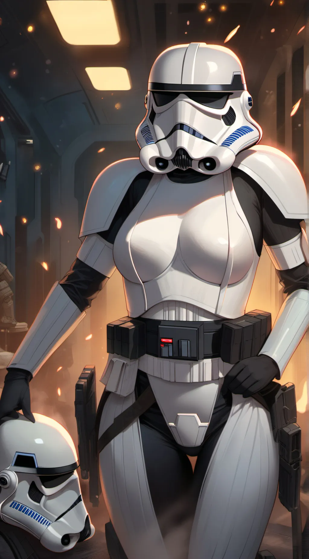ai character: Alli Stormtrooper  background