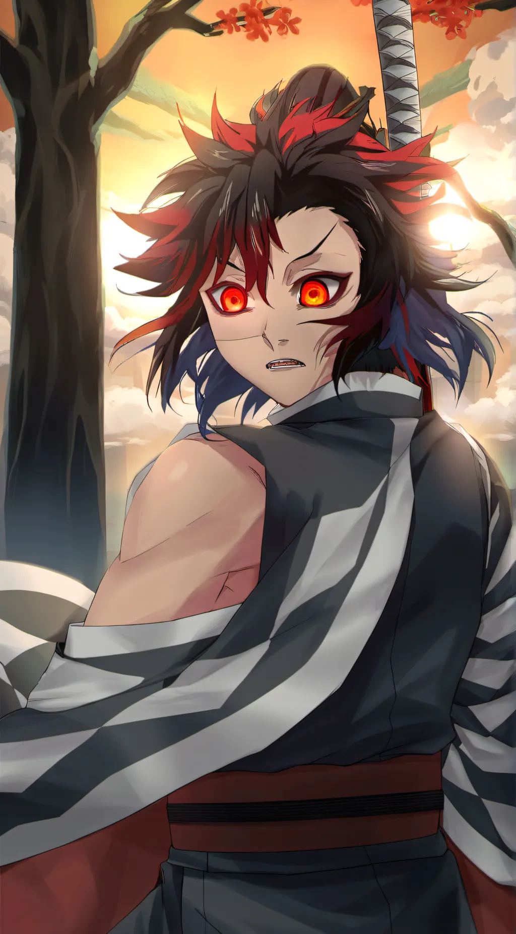 ai character: Kokushibo as a kid background