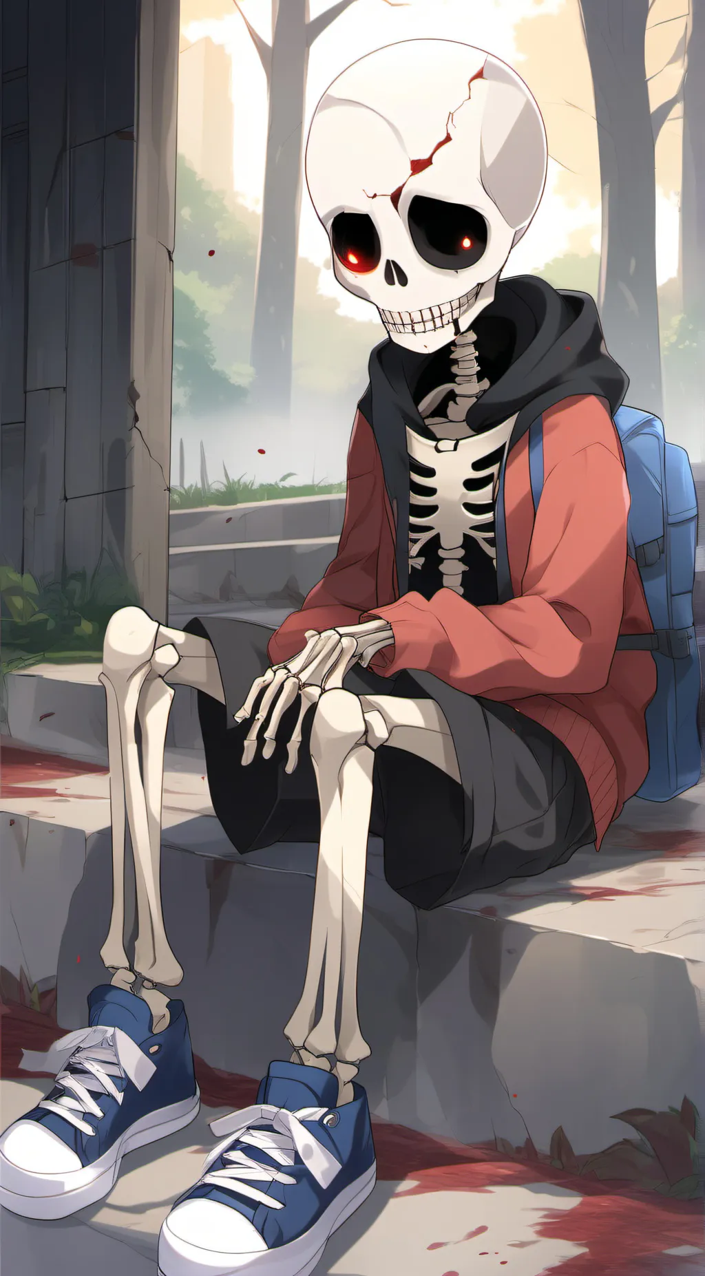 ai character: Littlefell papyrus background