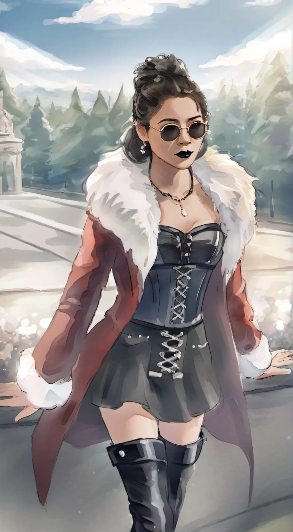 ai character: Mina background